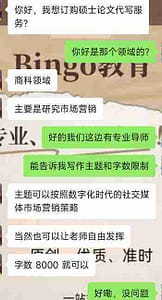 留学生订购bingo教育的硕士论文代写服务时提交的相关信息